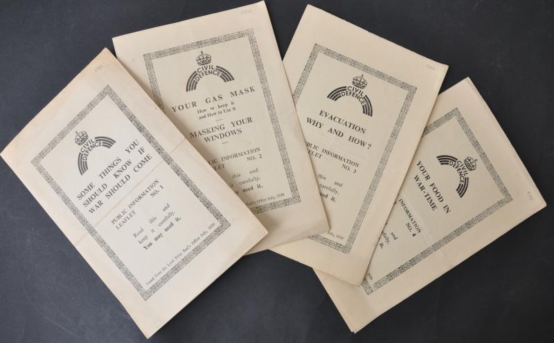 Civil Defence Public Information Leaflets 1-4 July 1939