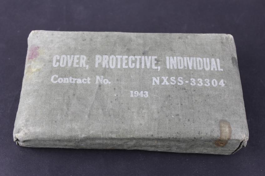 WW2 US Gas Cape - 'Cover, Protective, Individual' Pre D-Day Dated 1943