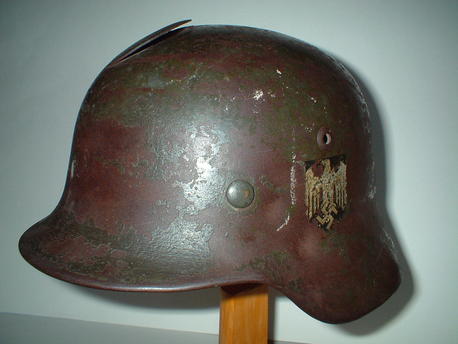 M35 Army Single Decal Battle Damaged Helmet