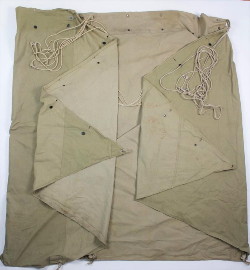 WW2 US GI Tent/Shelter Half ( As Carried In Doughboy Pack )