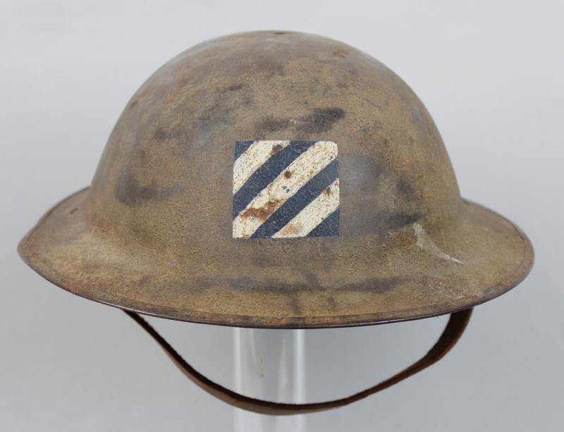 CS Militaria WW1 US 3rd Infantry Division M17 Brodie Helmet