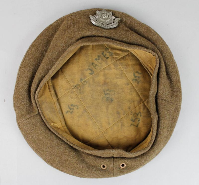WW2 British East Yorkshire Regiment GS Cap