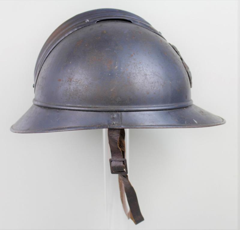 WW1 French Engineers M15 Adrian Helmet Named To Officer