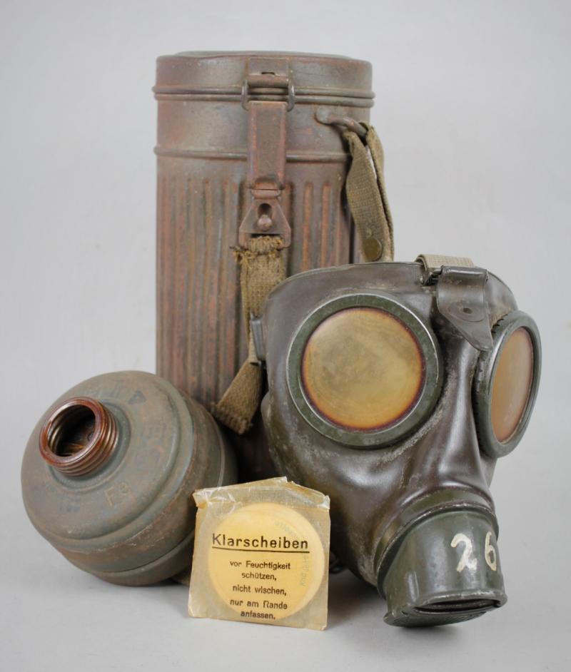 WW2 German Camouflaged Gas Mask