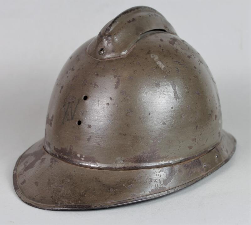 WW1 British K.I.A 15th Hussars Officer French 'Acier Trempe' Helmet
