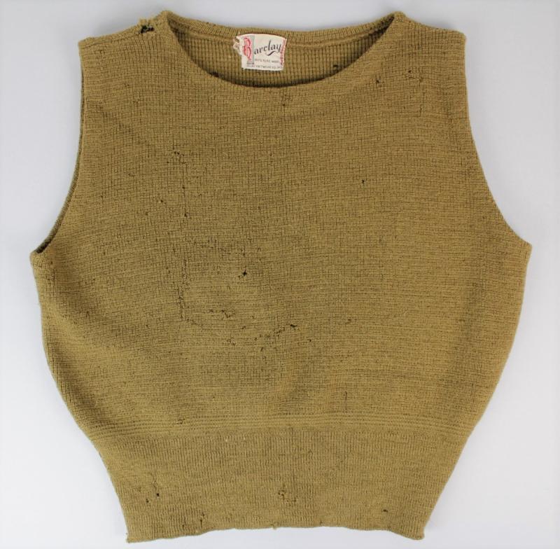 WW2 US Knitted ' Barclay' Sleeveless Sweater