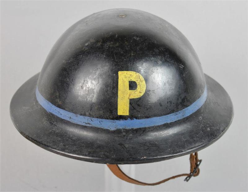 CS Militaria WW2 British Home Front Plasfort Helmet With Markings