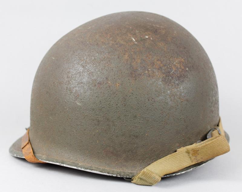 WW2 US M1 Front Seam , Fixed Bales Helmet & Liner