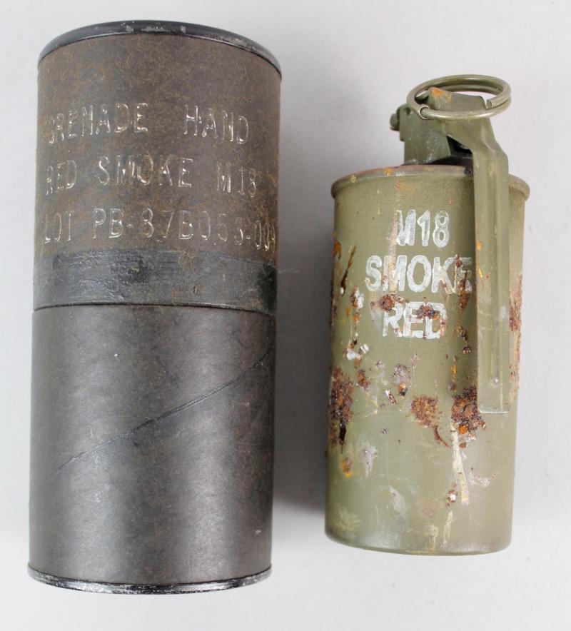 US Vietnam Era Smoke Grenade & Card Carton