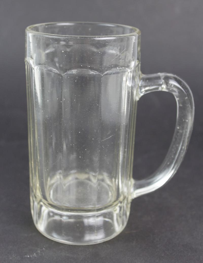 CS Militaria WW1 German Beer Glass With Bavarian Crown