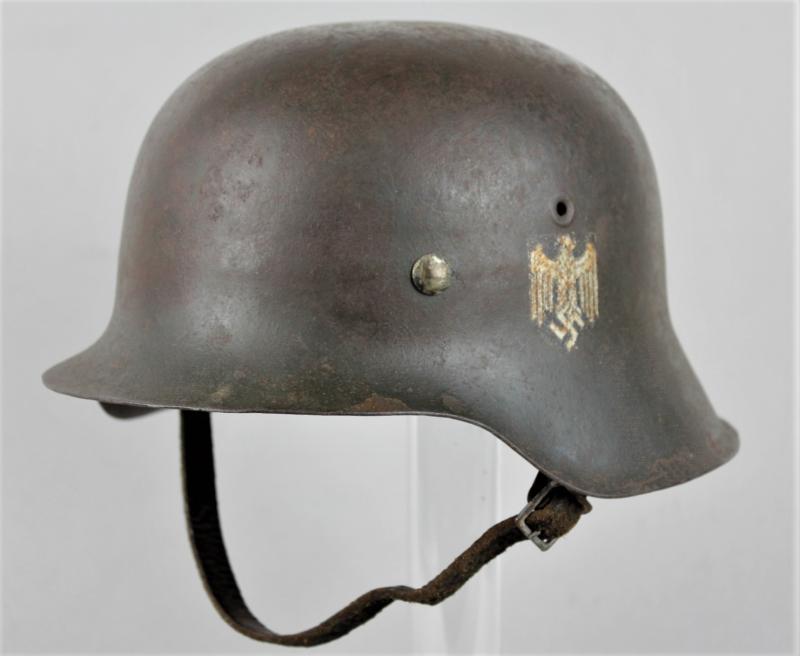 CS Militaria | WW2 German M42 Army Single Decal Helmet