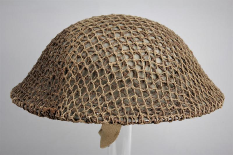 WW2 British Home Guard Netted Camouflage Helmet 1941