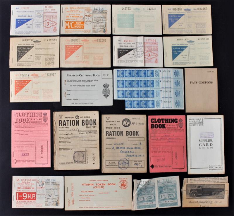 Grouping Of British Civilian Ephemera From Postwar Era