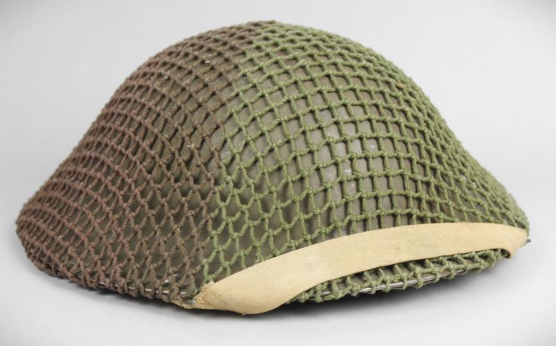 CS Militaria  WW2 Canadian Helmet With Camouflage Net 1942