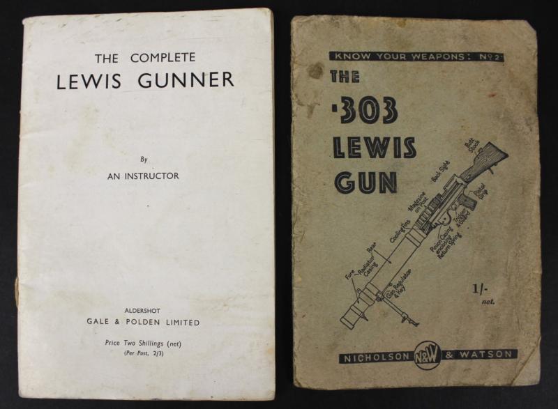 WW2 Pair Of Machine Gun Manuals - Lewis Gun 1941/42