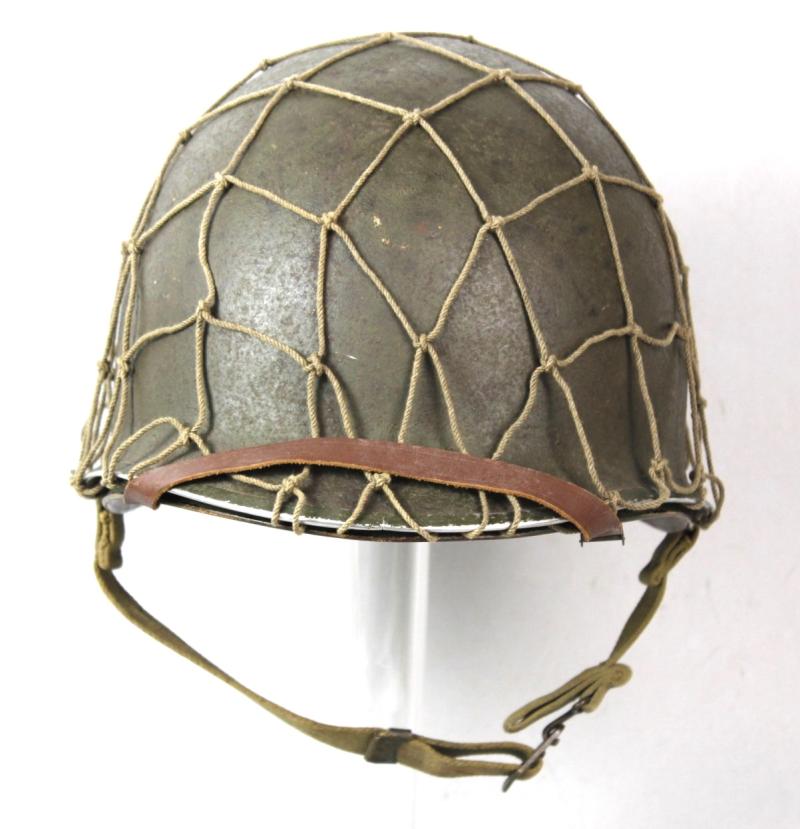 CS Militaria | WW2 US M1 Fixed Bales Helmet With Camouflage Net