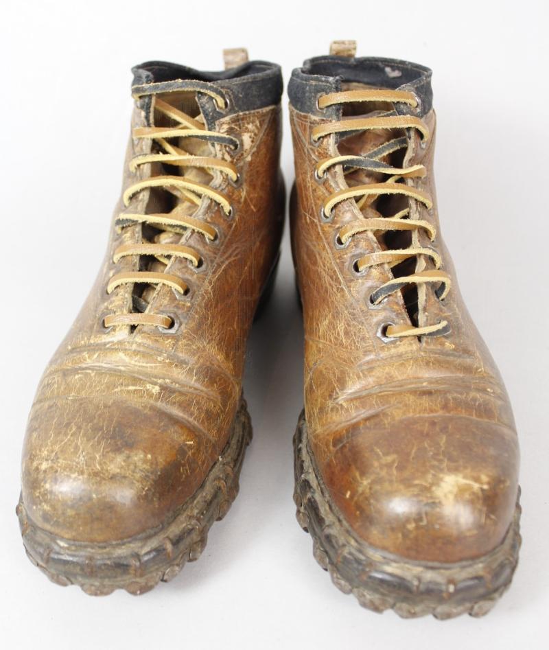 WW2 Period Mountain Boots For Mannequin Display