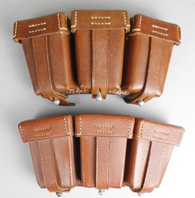 1936 Dated K98 Luftwaffe Brown Leather Ammunition Pouch Set – Griffin  Militaria