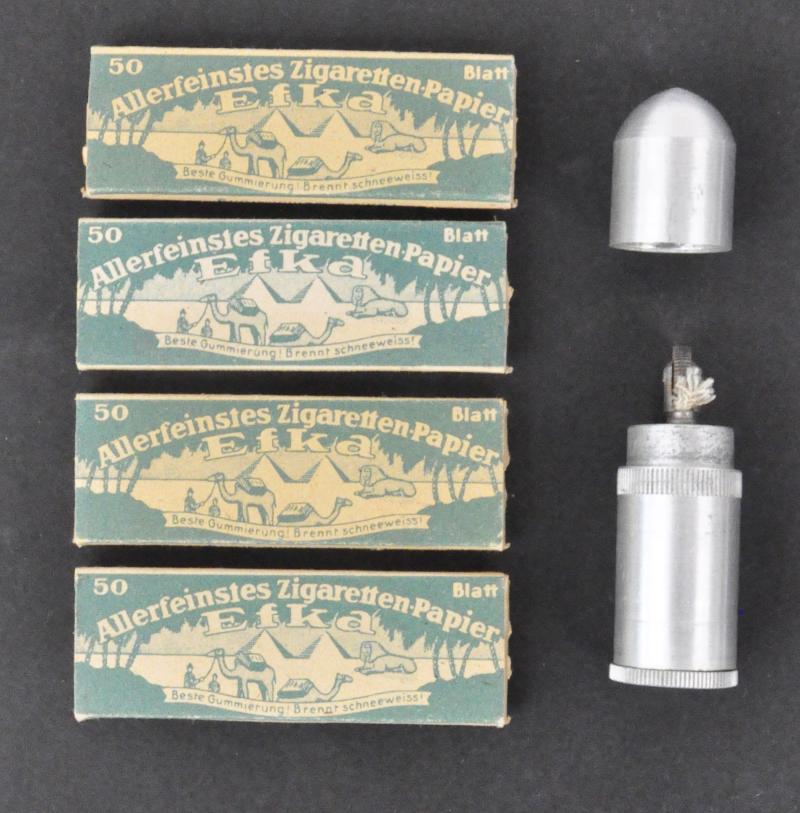 WW2 German Cigarette Papers & Lighter