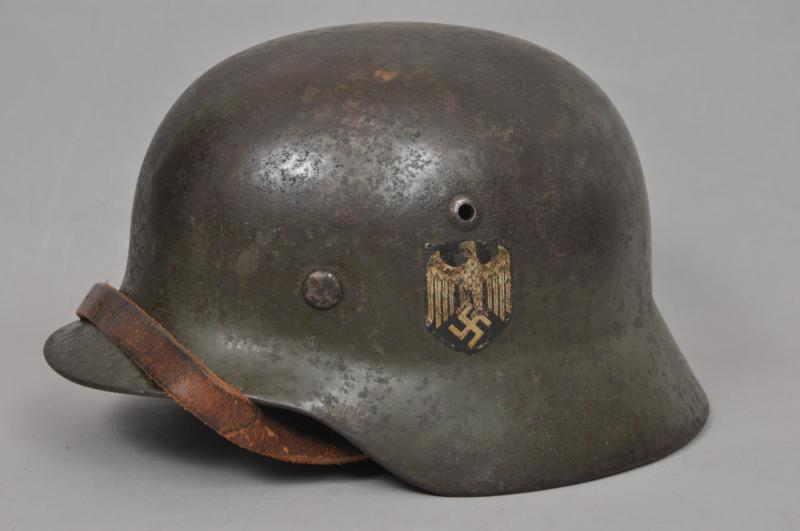 WW2 German M35 Double Decal Army Helmet