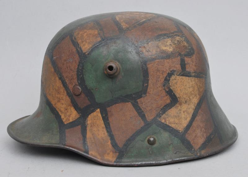 WW1 German M17 Camouflage Helmet