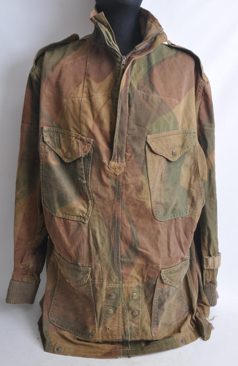 WW2 British First Pattern 1942 Date Denison Smock With Added Revolver Cartridge Pockets To Left Sleeve