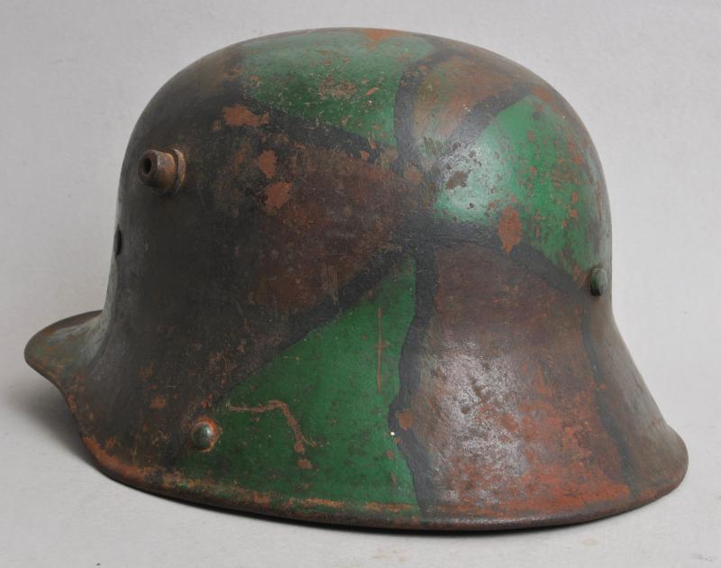 WW1 German M17 Camouflage Helmet - German Spring Offensive 1918