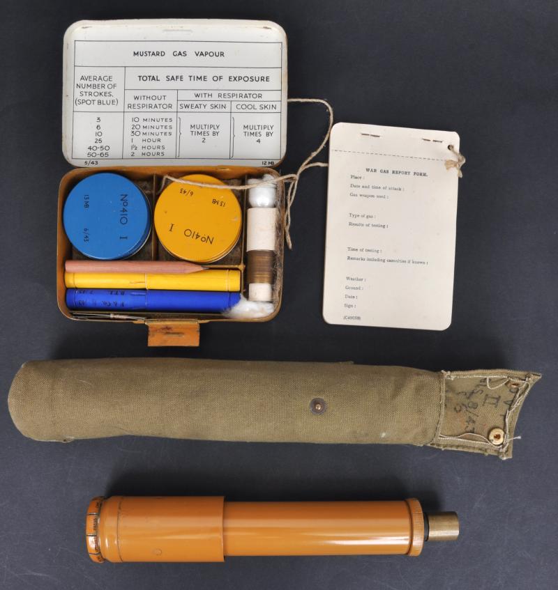 Rare WW2 British Gas Detector Kit & Pump 1943