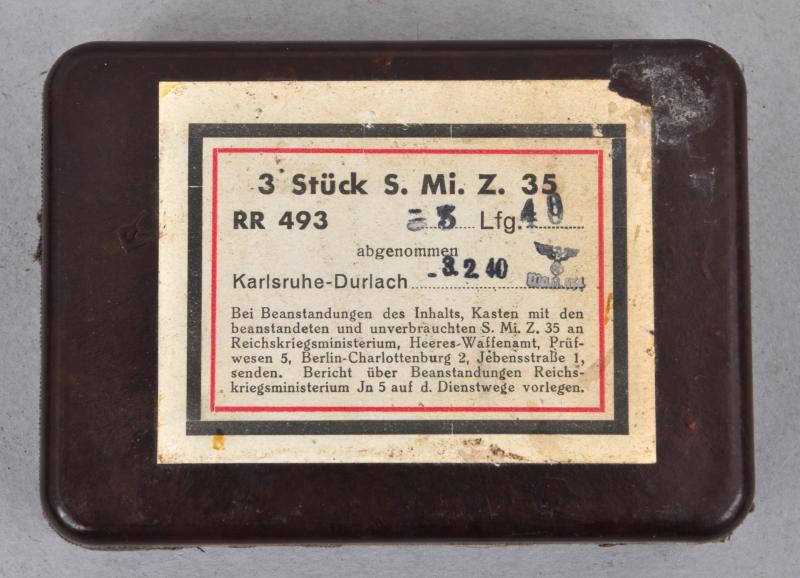 WW2 German Bakelite S Mine Detonator Box