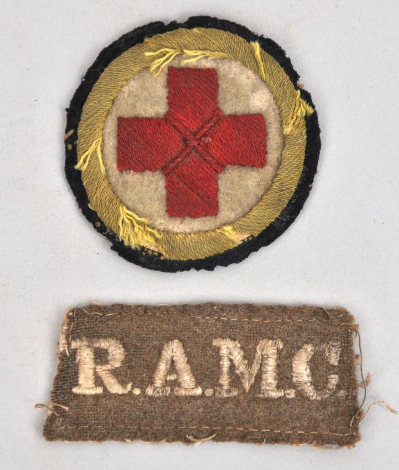 WW1 RAMC Medic Badge Pair