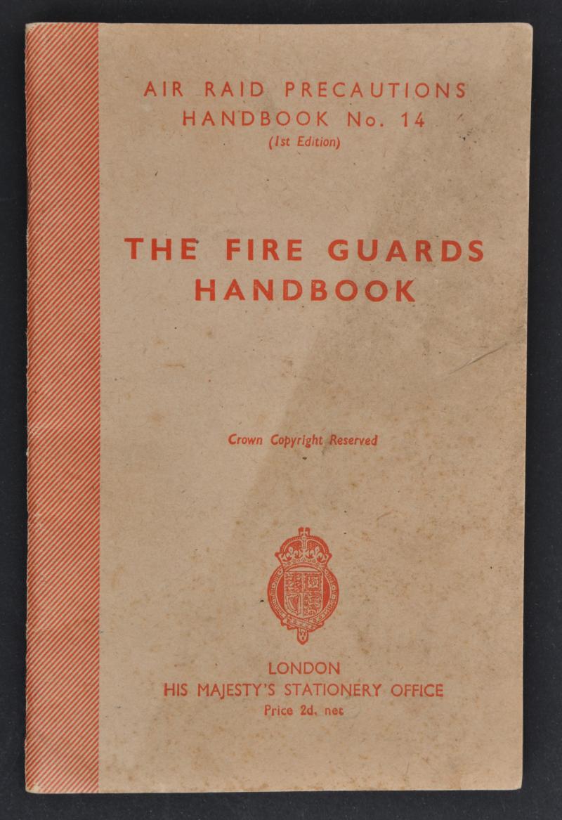 WW2 British 'Fire Guards Handbook' No.14 -  Sutton Interest 1942