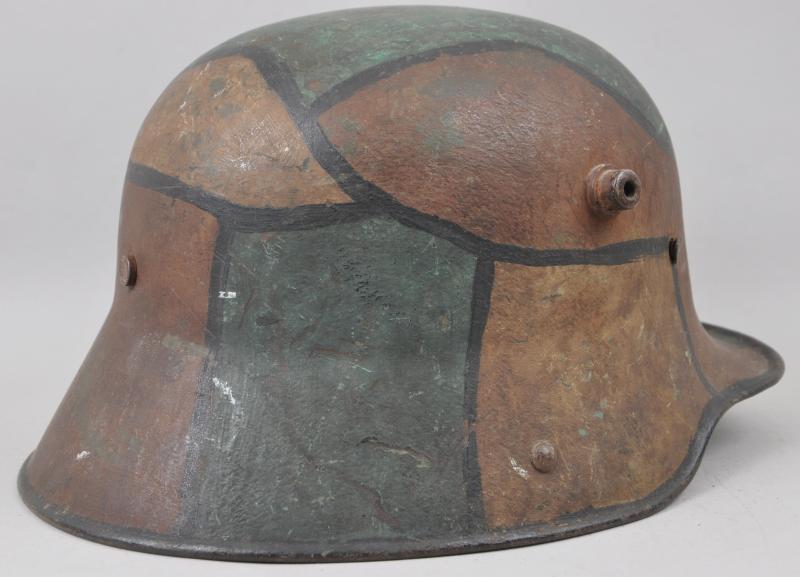 Published WW1 German M17 Camouflage Helmet
