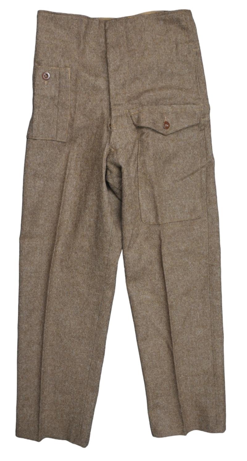 WW2 British Labelled '40 Pattern Battledress Trousers
