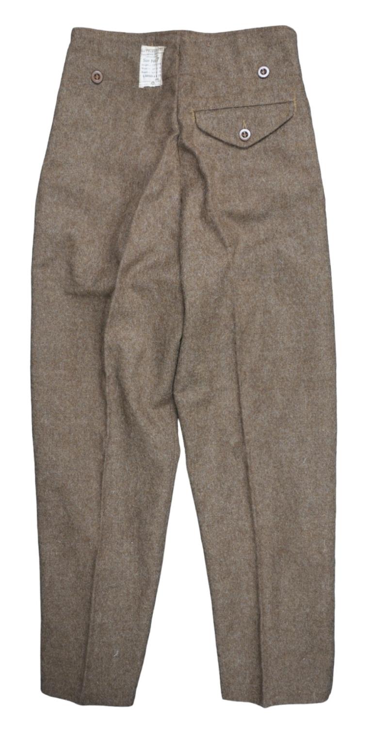 WW2 British Labelled '40 Pattern Battledress Trousers