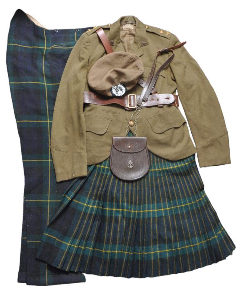 WW2 Scottish Gordon Highlanders Uniform Grouping