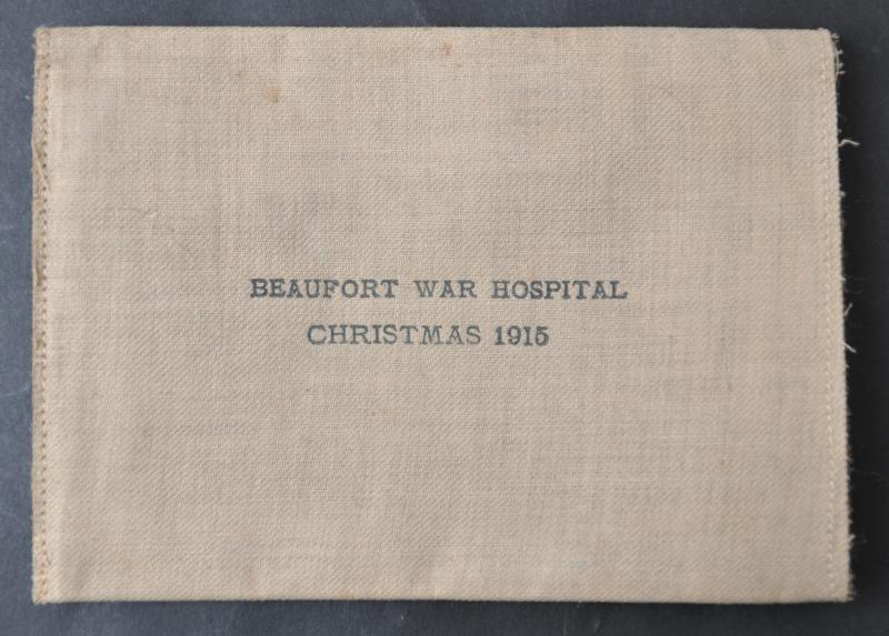 WW1 British 'Beaufort War Hospital Christmas 1915' Wallet