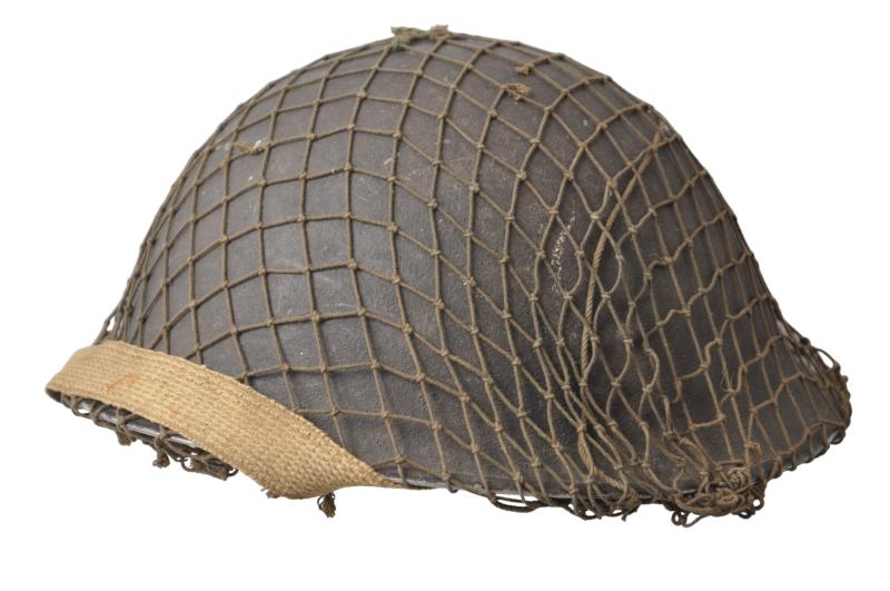 WW2 British Turtle Helmet With Camouflage Net 1944