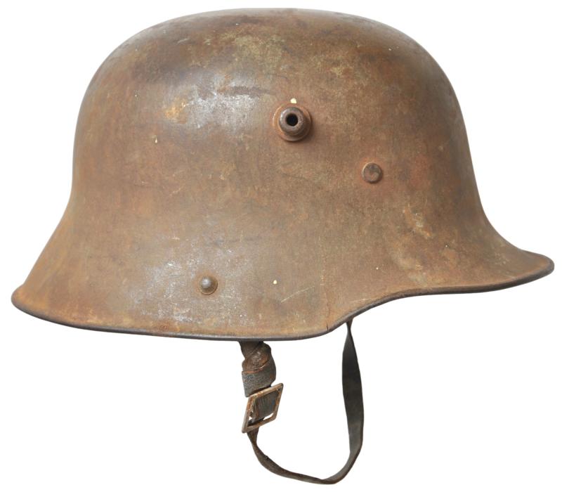 WW1 German M17 Helmet Wth Original Chinstrap & Liner Pads