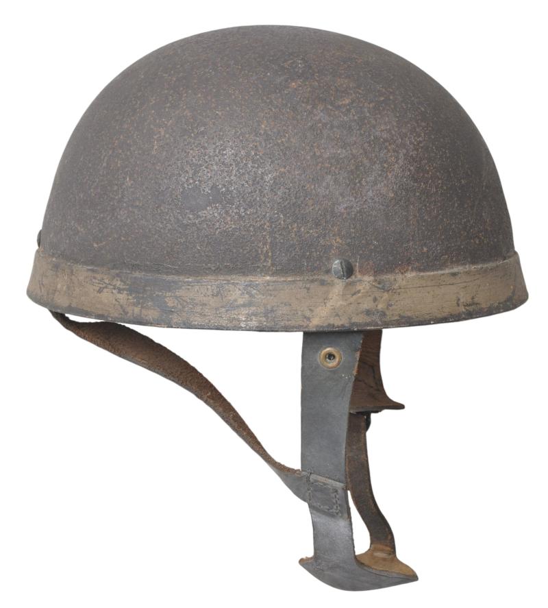 WW2 British Fresh To The Market Fibre Rimmed Paratrooper Helmet 1942 - Completely Untouched  Example