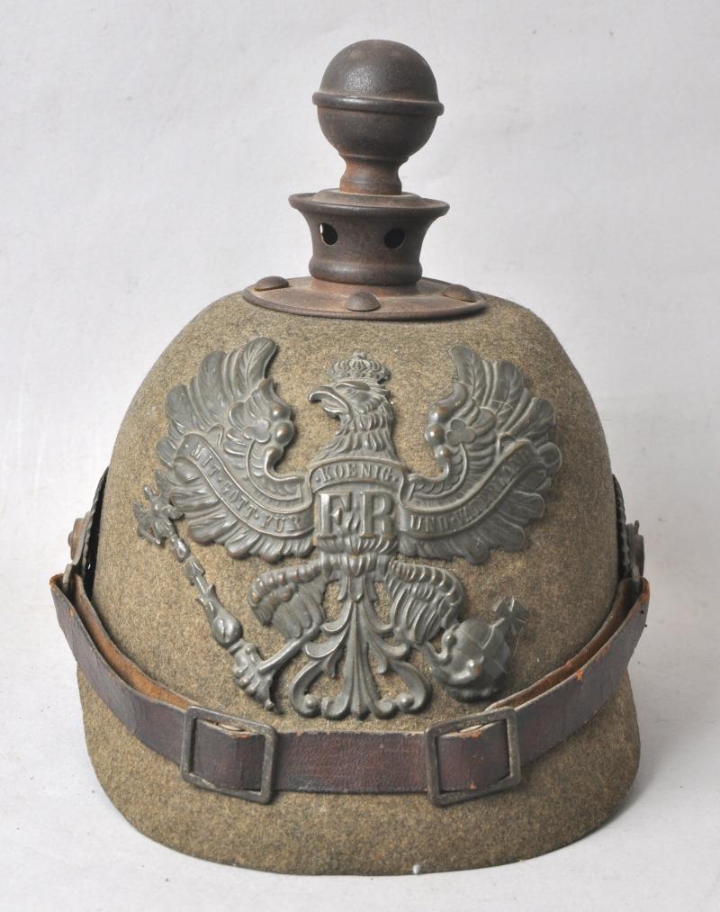 WW1 German Artillery Ersatz Felt Helmet Of Prussia