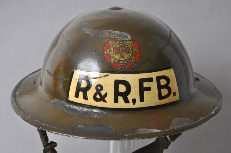 WW2 British Home Front NFS Helmet - Ransome & Rapier Fire Brigade