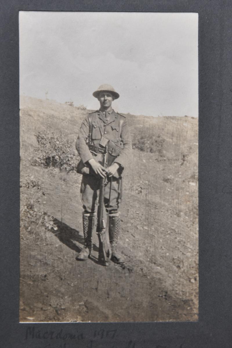 WW1 British Officers Photograph Album- Queens Royal West Surrey Regiment In Macedonia