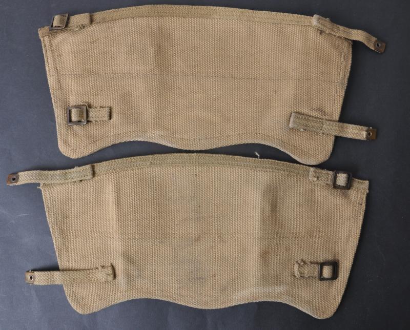 WW2 British 'BEF Dunkirk' Webbing Anklets - 1939 Dated