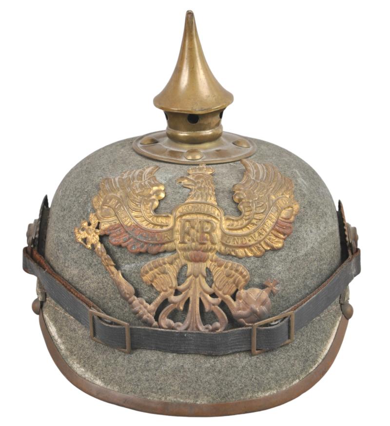 WW1 German Ersatz ' Filzhelme' (Felt Pickelhaube ) Of Prussia From Dragoon Regiment 14