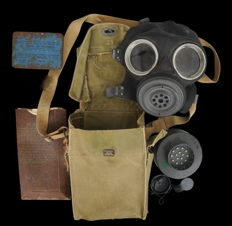 WW2 Canadian Light Service Gas Mask As Worn On D-Day