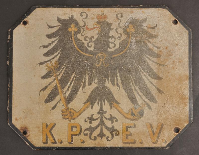 WW1 German Railway Carriage Sign