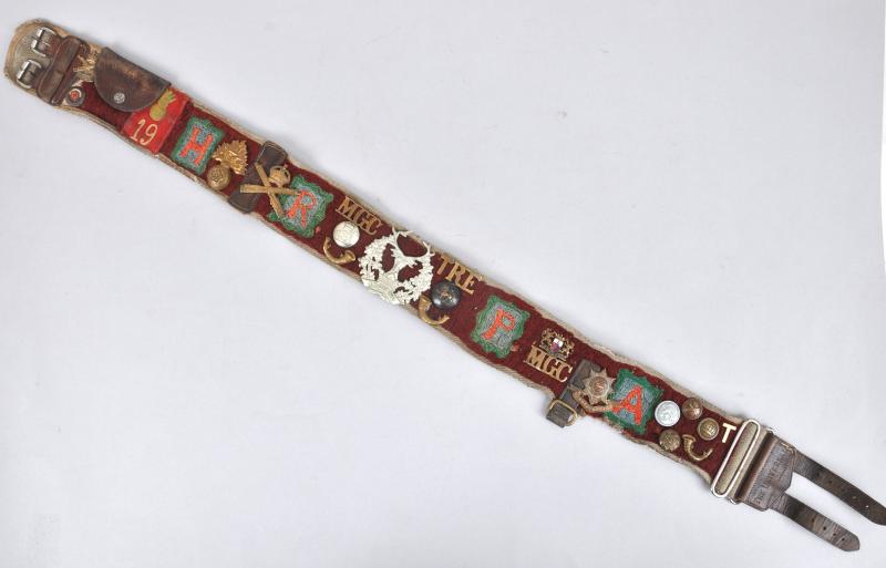 WW1 Badge Souvenir Stable Belt