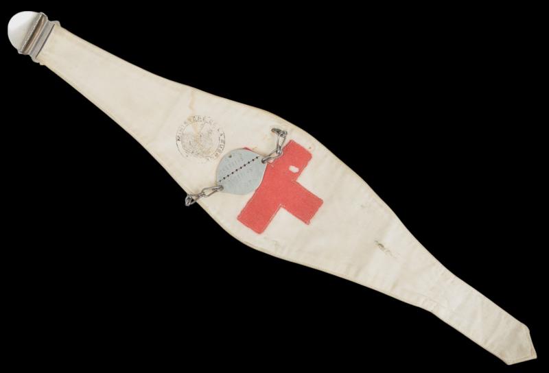 WW2 French 'Fall Of France' Medics Armband & Wrist Bracelet 1938