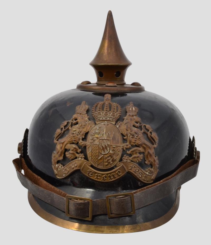 WW1 German Ersatz Tin Pickelhaube Of Bavaria By Bing of Nuremberg