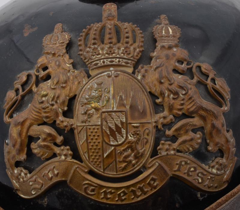 WW1 German Ersatz Tin Pickelhaube Of Bavaria By Bing of Nuremberg